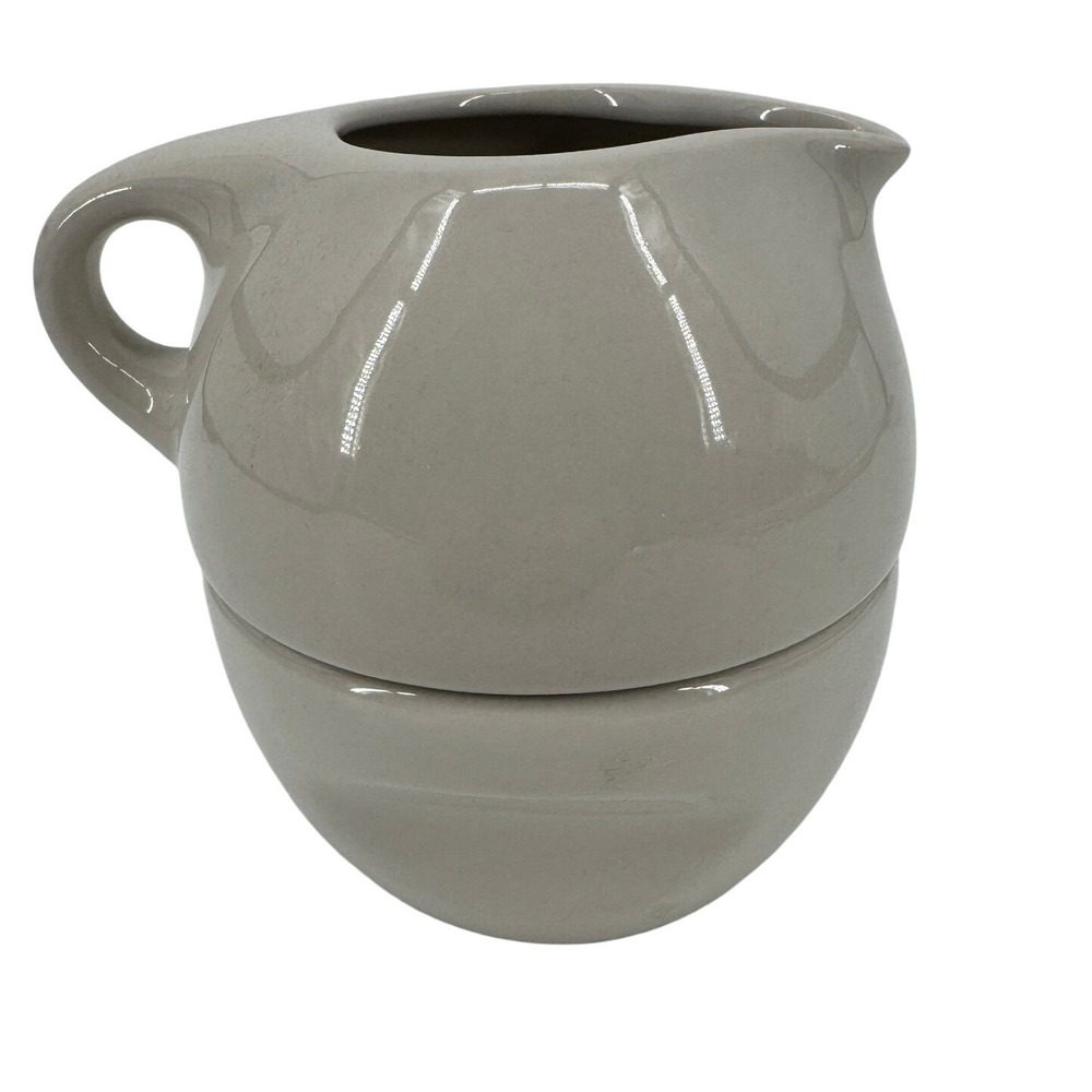 ussel Wright Iroquois‎ Casual Gray China Stacking Creamer & Sugar Bowl